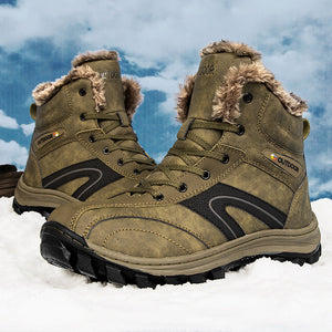 Experience Winter Like Never Before with Our Men's Warm-Lined Winter Hiking Boots