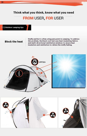 Experience the Great Outdoors with Our Automatic Outdoor Camping Tent